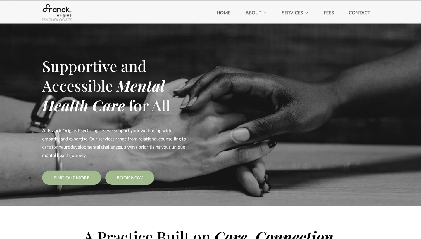 Get Franck website by Avily