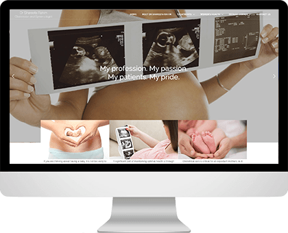 Shareefa Rahim | Gynaecology website design