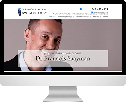 Francois Saayman | Gynaecology website design