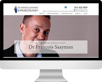 Francois Saayman | Gynaecology website design