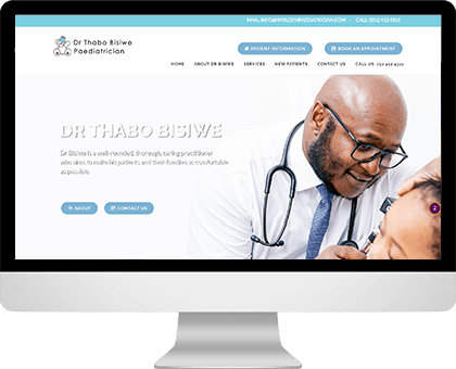 Paediatric website design