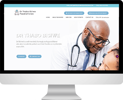 Paediatric website design