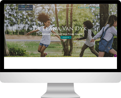 Paediatric website design