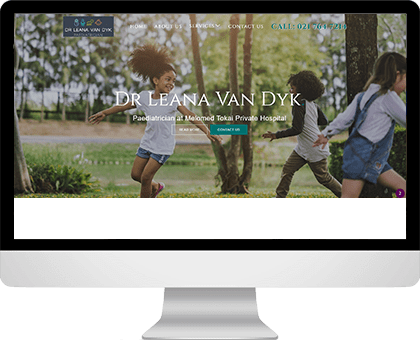 Paediatric website design