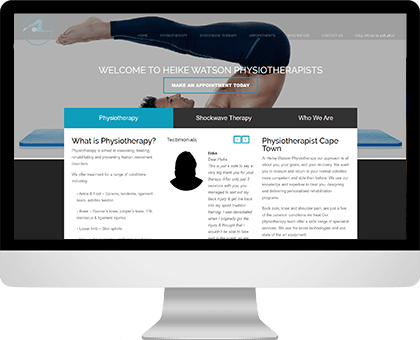 Heike Watson | Physiotherapy website design