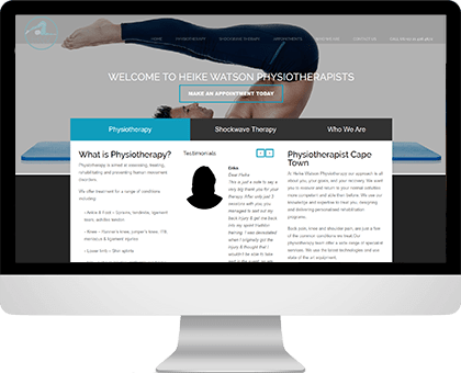 Heike Watson | Physiotherapy website design