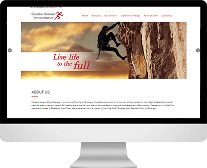 Candice Sumner | Physiotherapy website design